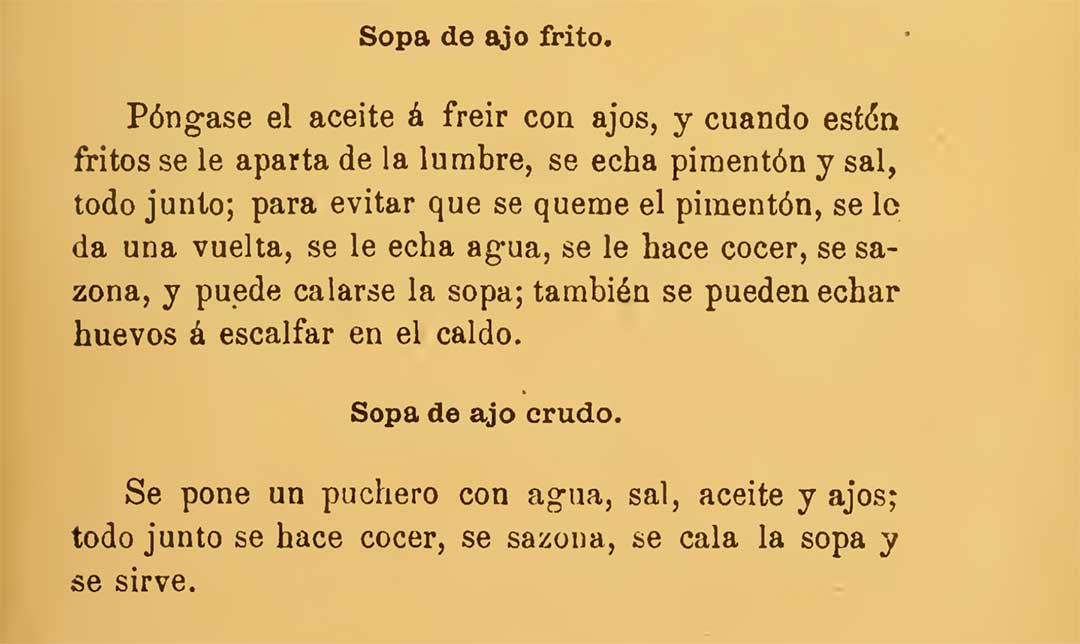 Sopa de ajo de Angel Muro