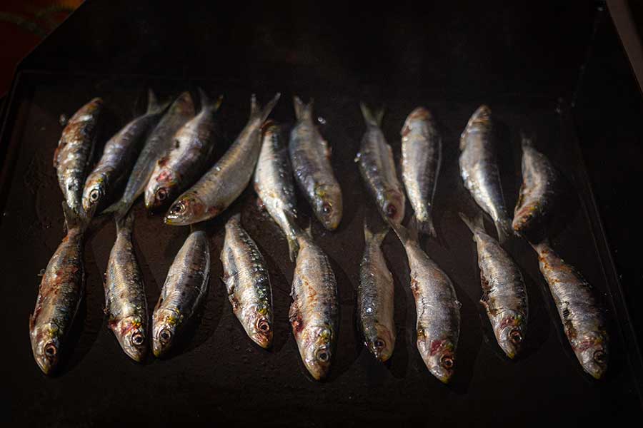 Sardines à la plancha